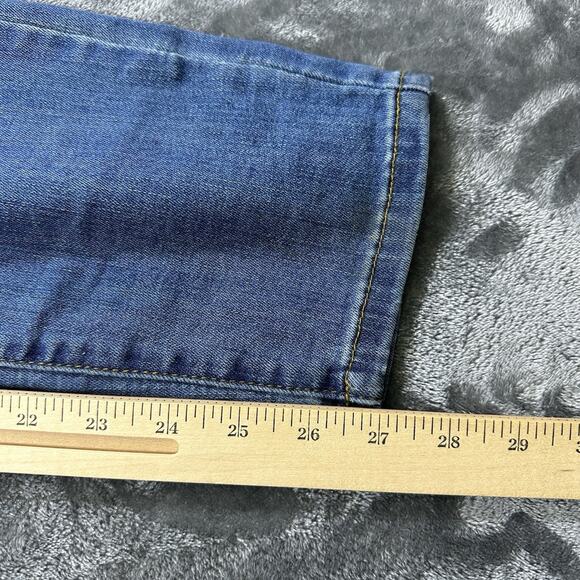 Judy Blue Jeans Women’s 29 Blue Relaxed Fit Denim Straight Casual Pants - Picture 10 of 11